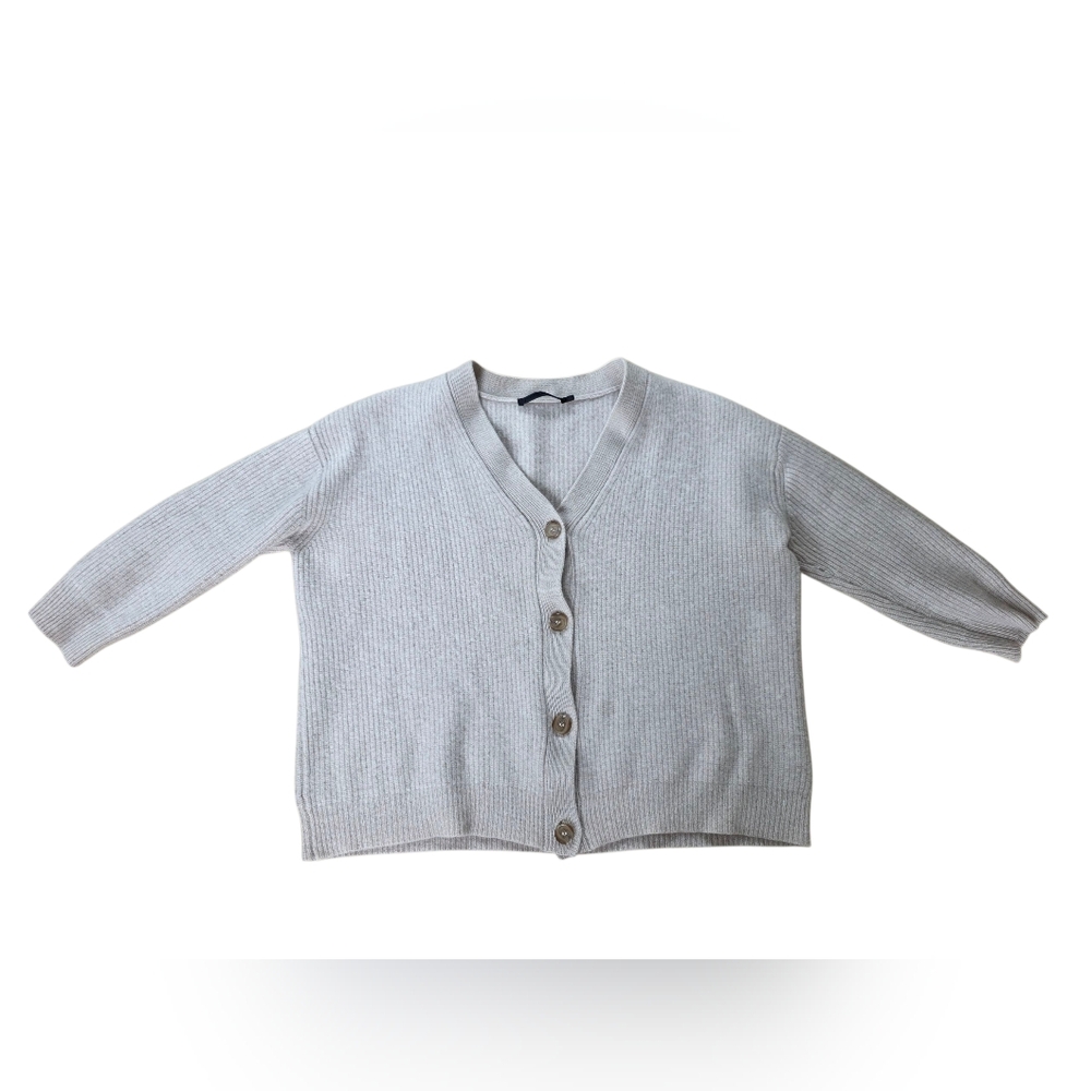 Jenni Kayne Cashmere Cocoon Cardigan Sweater In Oatmeal Size M